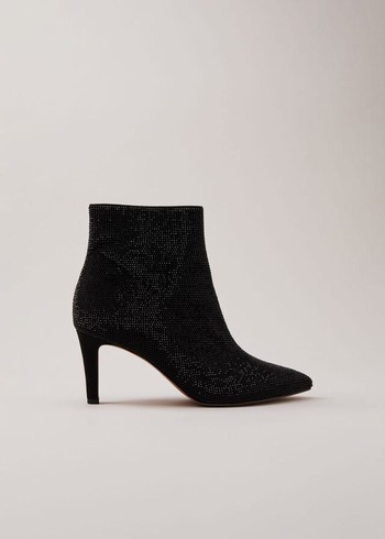 Phase Eight Black Sparkly Boots Black Canada | SFTZIJ-752